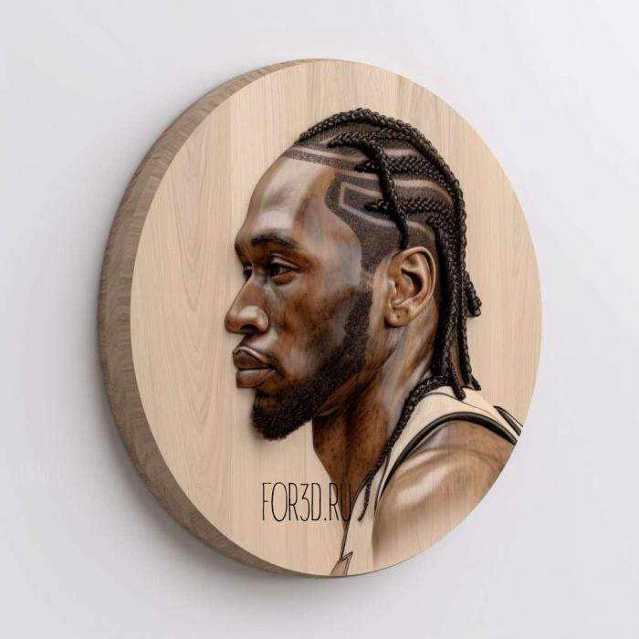 Kawhi Leonard 4 stl model for CNC